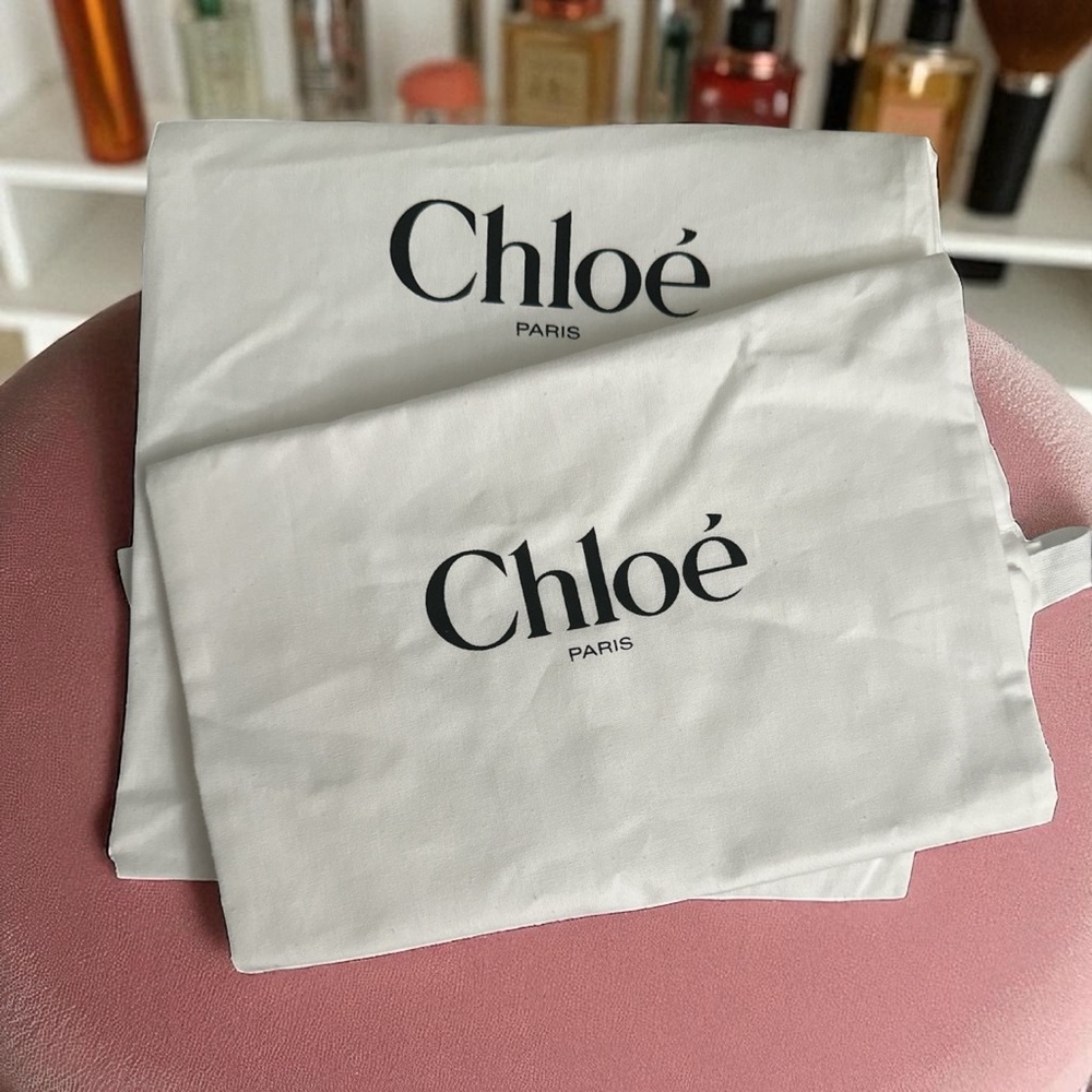 X2 Chloé Dust Bags - 9”W x 14.25”H White